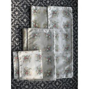 Vintage Mary Chess Strategy Satin Gardenia Scented Sachet Jewelry Perfume Pouch